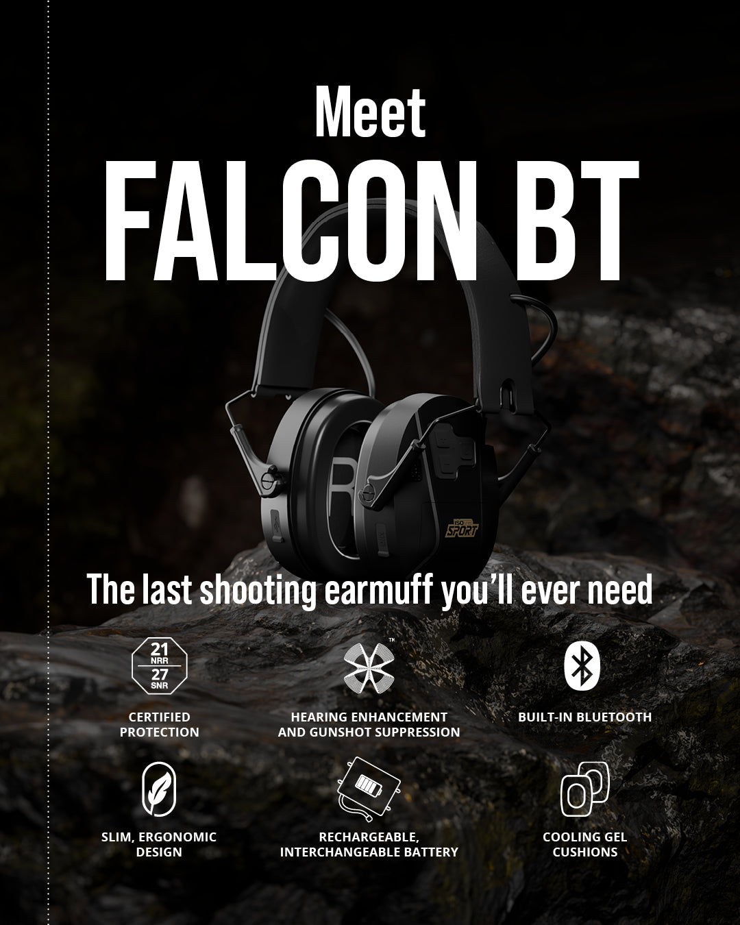 FALCON BT The Last Shooting Earmuff You'll Ever Need