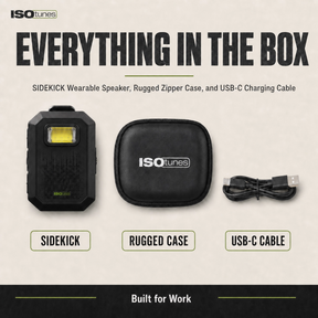 ISOtunes SIDEKICK Everything in the Box