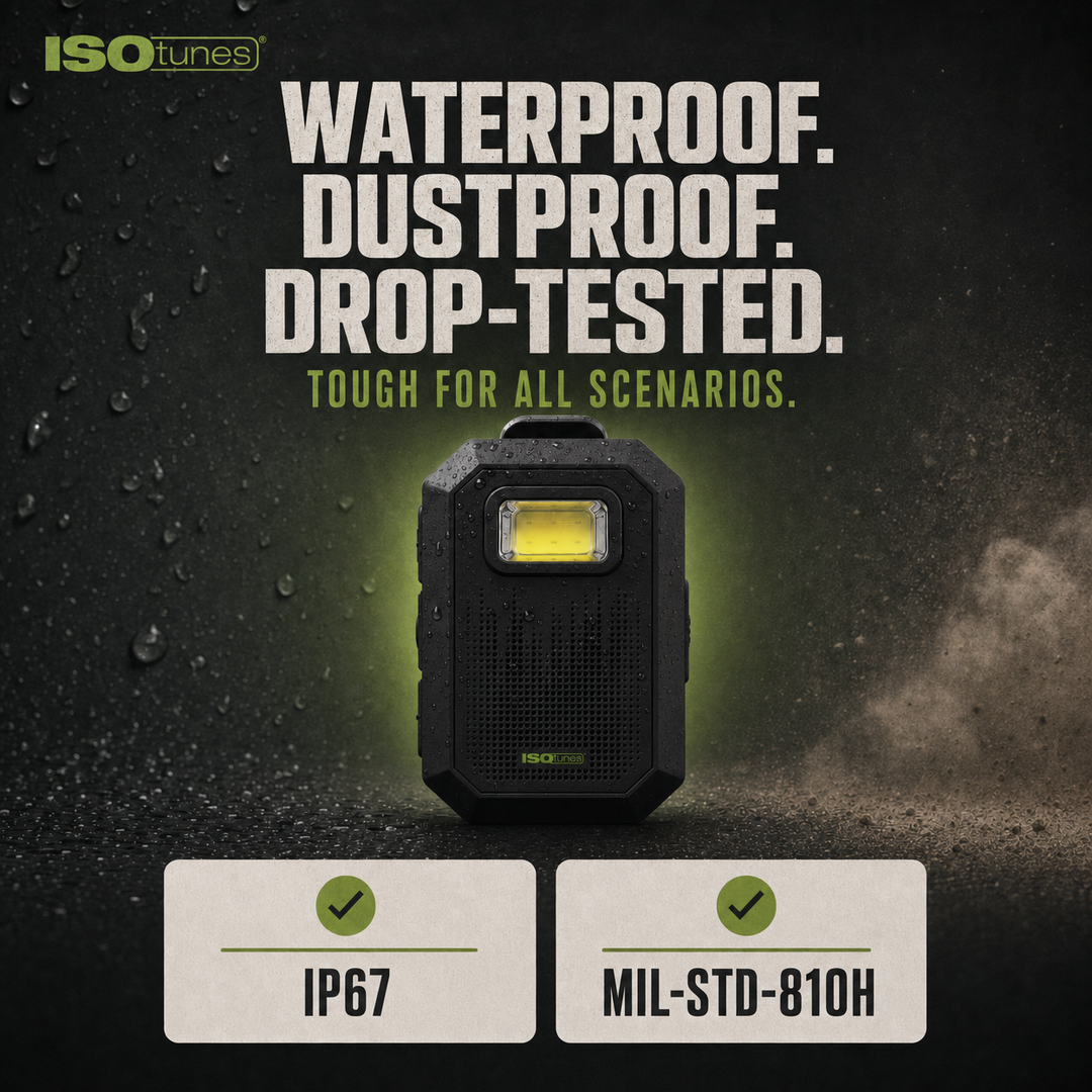 ISOtunes SIDEKICK IP67 MIL-STD-810H