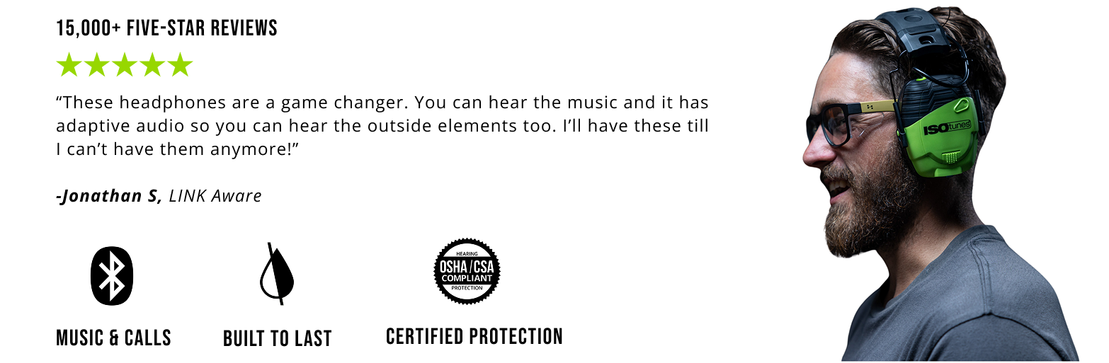 Highly recommended hearing protection