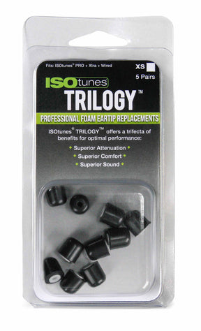 ISOtunes Replacement Tips ISOtunes TRILOGY™ Foam Replacement Eartips (5 pair pack)